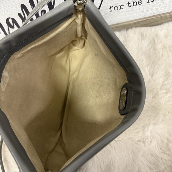 Vintage Gucci Ophidia Micro GG Monogram Gray Leather Crossbody Bag Purse Italy - Picture 10 of 14